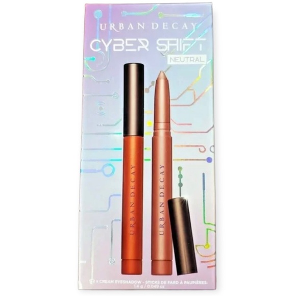 URBAN DECAY Cyber Shift Eyeshadow Stick Duo Neutral 24/7 Popoff & Hardfall - Picture 10 of 16
